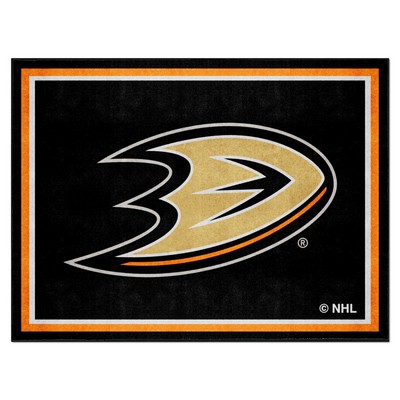 Fan Mats  LLC Anaheim Ducks 8x10 Rug Black