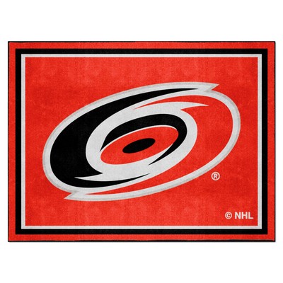 Fan Mats  LLC Carolina Hurricanes 8x10 Rug Red