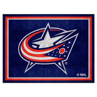 Fan Mats  LLC Columbus Blue Jackets 8x10 Rug Navy