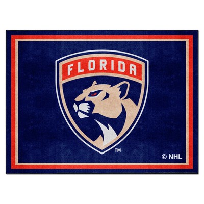 Fan Mats  LLC Florida Panthers 8x10 Rug Blue