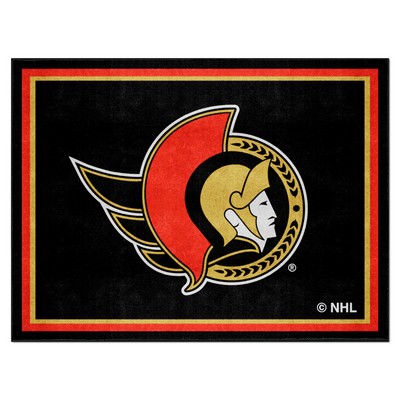 Fan Mats  LLC Ottawa Senators 8x10 Rug Red