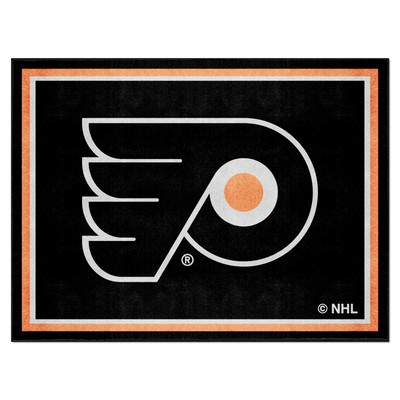 Fan Mats  LLC Philadelphia Flyers 8x10 Rug Black