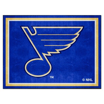 Fan Mats  LLC St. Louis Blues 8x10 Rug Royal