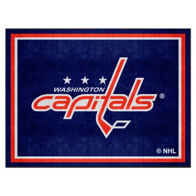 Fan Mats  LLC Washington Capitals 8x10 Rug Navy