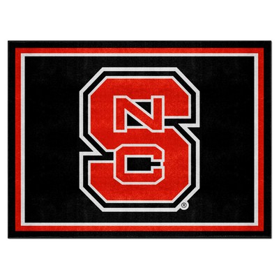 Fan Mats  LLC NC State Wolfpack 8x10 Rug Black