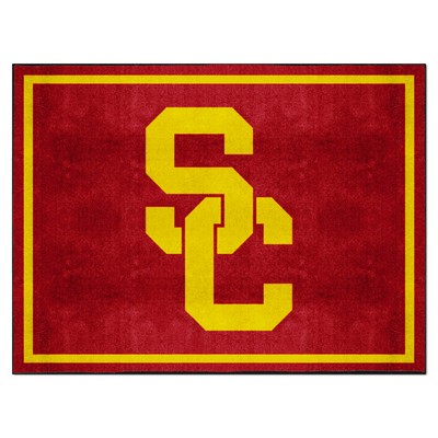 Fan Mats  LLC Southern California Trojans 8x10 Rug Cardinal