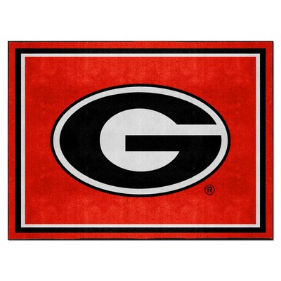 Fan Mats  LLC Georgia Bulldogs 8x10 Rug Red