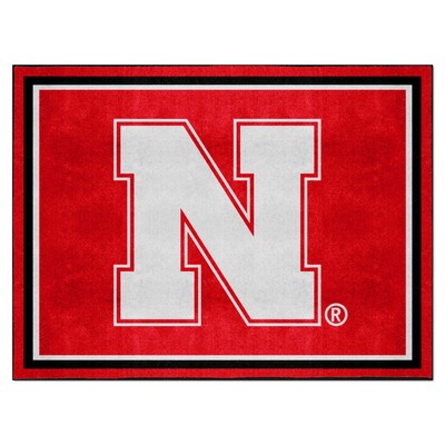 Fan Mats  LLC Nebraska Cornhuskers 8x10 Rug Red