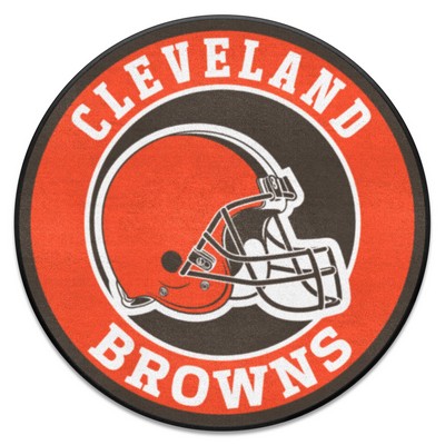 Fan Mats  LLC Cleveland Browns Roundel Mat Orange