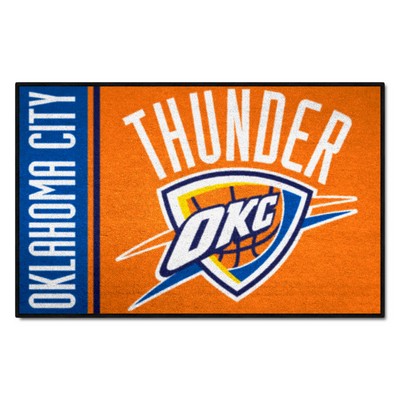 Fan Mats  LLC Oklahoma City Thunder Starter Mat Uniform Blue