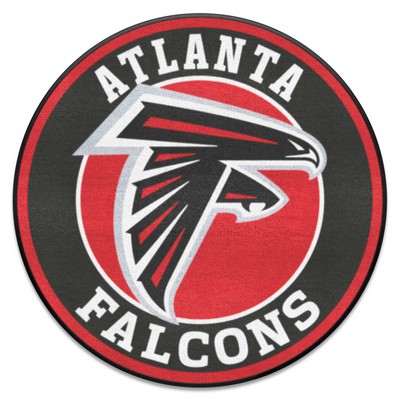 Fan Mats  LLC Atlanta Falcons Roundel Mat Black