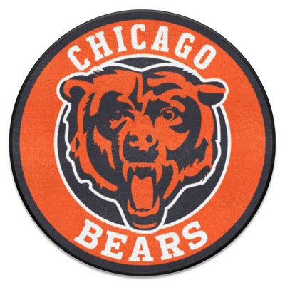 Fan Mats  LLC Chicago Bears Roundel Mat Orange