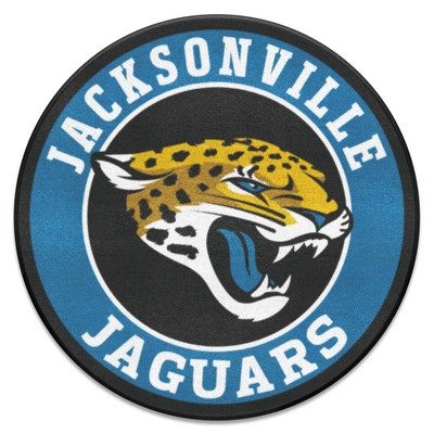 Fan Mats  LLC Jacksonville Jaguars Roundel Mat Teal