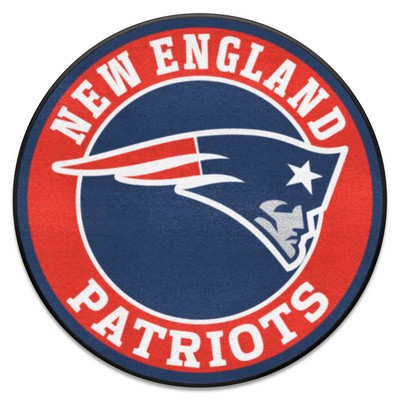 Fan Mats  LLC New England Patriots Roundel Mat Blue