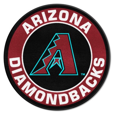 Fan Mats  LLC Arizona Diamondbacks Roundel Mat Black