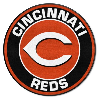 Fan Mats  LLC Cincinnati Reds Roundel Mat Red