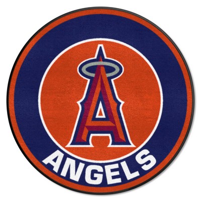 Fan Mats  LLC Los Angeles Angels Roundel Mat Red