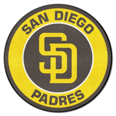 Fan Mats  LLC San Diego Padres Roundel Mat Yellow