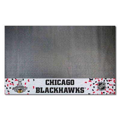 Fan Mats  LLC Chicago Blackhawks Grill Mat White