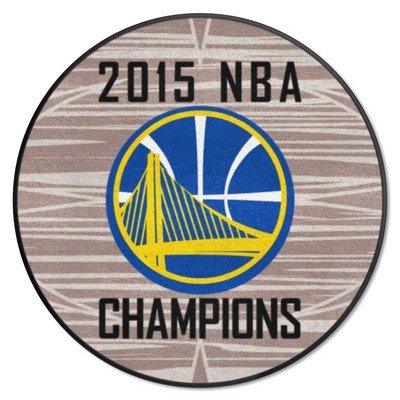 Fan Mats  LLC Golden State Warriors Basketball Mat Tan