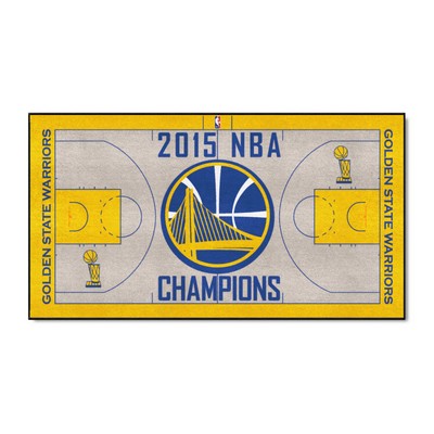 Fan Mats  LLC Golden State Warriors NBA Court Runner Tan