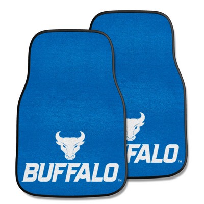 Fan Mats  LLC Buffalo Bulls 2-pc Carpet Car Mat Set Blue