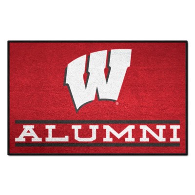 Fan Mats  LLC Wisconsin Badgers Starter Mat Alumni Red