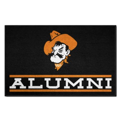 Fan Mats  LLC Oklahoma State Cowboys Starter Mat Alumni Black