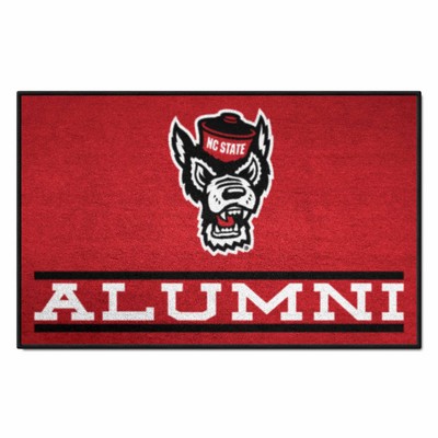 Fan Mats  LLC NC State Wolfpack Starter Mat Alumni Red