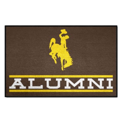 Fan Mats  LLC Wyoming Cowboys Starter Mat Alumni Brown