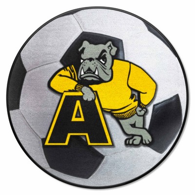 Fan Mats  LLC Adrian College Bulldogs Soccer Ball Mat White