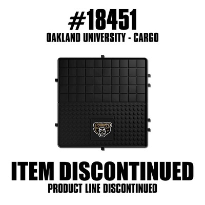 Fan Mats  LLC Oakland Golden Grizzlies Heavy Duty Vinyl Cargo Mat Black