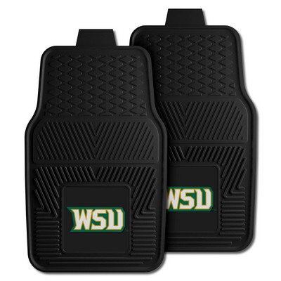 Fan Mats  LLC Wright State Raiders 2-pc Vinyl Car Mat Set Black