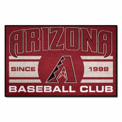 Fan Mats  LLC Arizona Diamondbacks Starter Mat Uniform Black