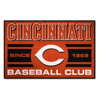 Fan Mats  LLC Cincinnati Reds Starter Mat Uniform Red