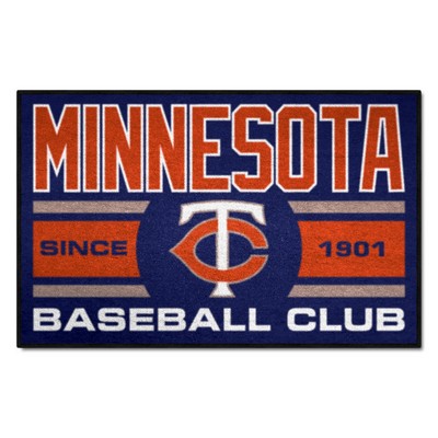 Fan Mats  LLC Minnesota Twins Starter Mat Uniform Navy