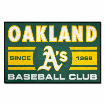 Fan Mats  LLC Oakland Athletics Starter Mat Uniform Green