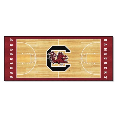 Fan Mats  LLC South Carolina Gamecocks NCAA Basketball Runner Black