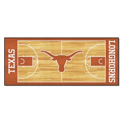 Fan Mats  LLC Texas Longhorns NCAA Basketball Runner Orange