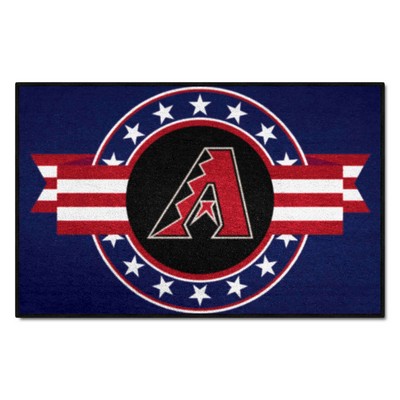 Fan Mats  LLC Arizona Diamondbacks Starter Mat MLB Patriotic Blue