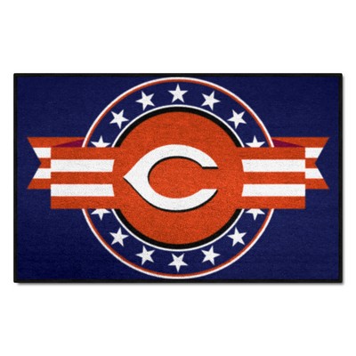 Fan Mats  LLC Cincinnati Reds Starter Mat MLB Patriotic Blue