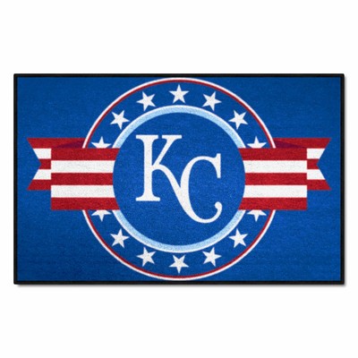 Fan Mats  LLC Kansas City Royals Starter Mat MLB Patriotic Blue