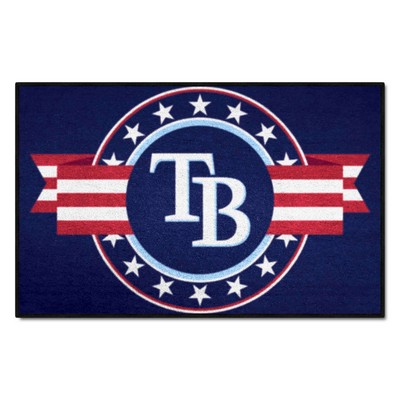 Fan Mats  LLC Tampa Bay Rays Starter Mat MLB Patriotic Blue