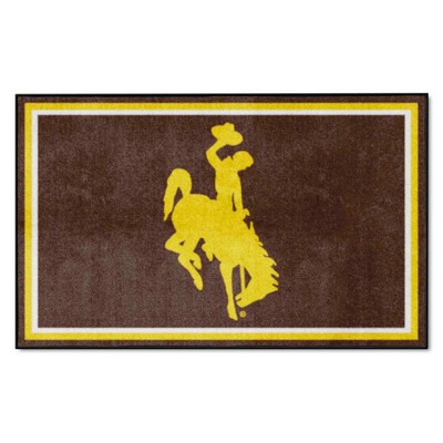 Fan Mats  LLC Wyoming Cowboys 4x6 Rug Brown