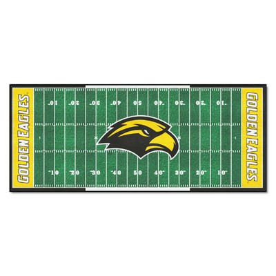 Fan Mats  LLC Southern Miss Golden Eagles Football Field Runner Green