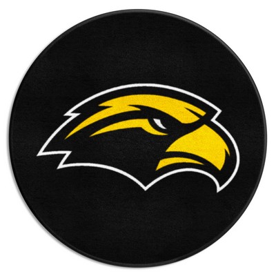 Fan Mats  LLC Southern Miss Golden Eagles Puck Mat Black