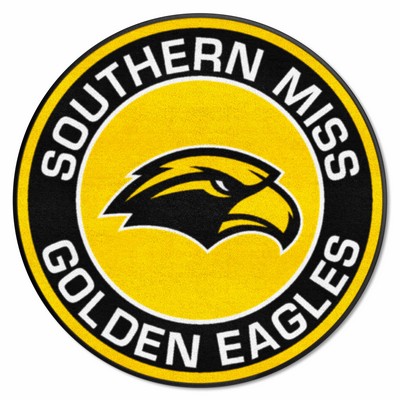 Fan Mats  LLC Southern Miss Golden Eagles Roundel Mat Gold