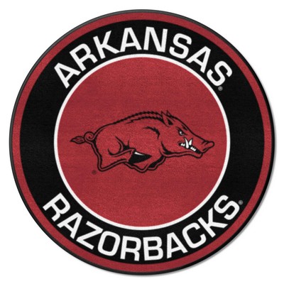 Fan Mats  LLC Arkansas Razorbacks Roundel Mat Maroon