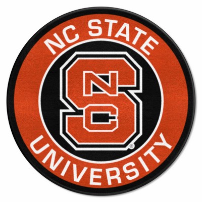 Fan Mats  LLC NC State Wolfpack Roundel Mat Red