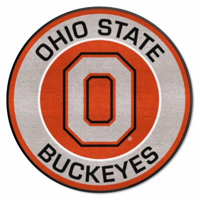 Fan Mats  LLC Ohio State Buckeyes Roundel Mat Red